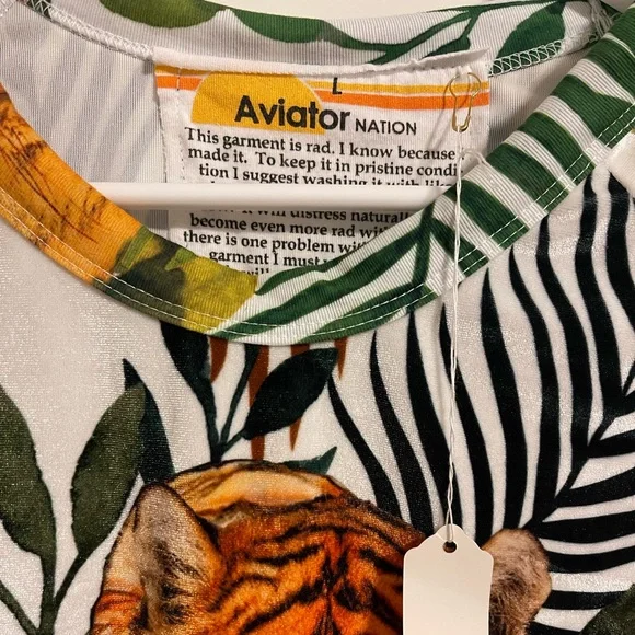 COPY - Aviator nation. Tiger Velvet sweatshirt. Never worn. - Picture 8 of 16